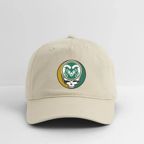 Colorado State Stealie Grateful Dead Dad Hat - khaki